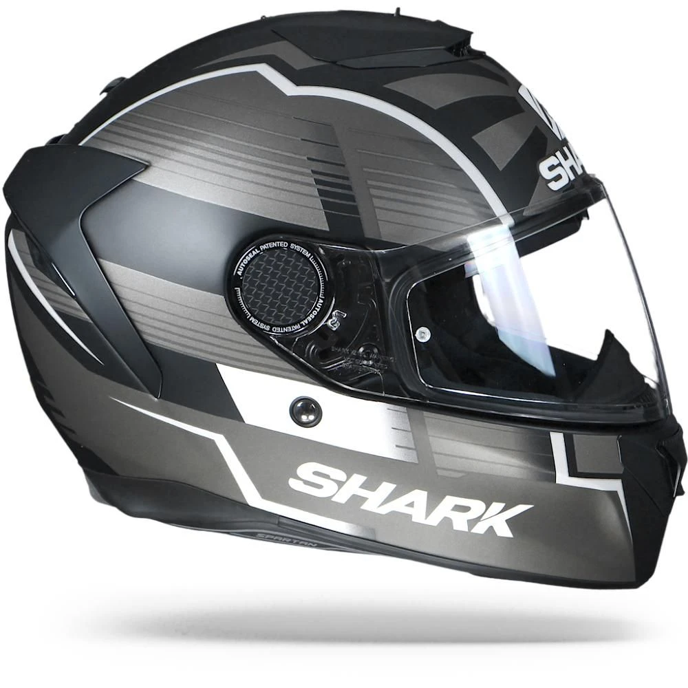 Shark Spartan 1.2 Zarco Malaysian GP KAS Mat Zwart Zilver Integraalhelm 6 Shark Spartan 1.2 Zarco Malaysian GP KAS Mat Zwart Zilver Integraalhelm - Afbeelding 4