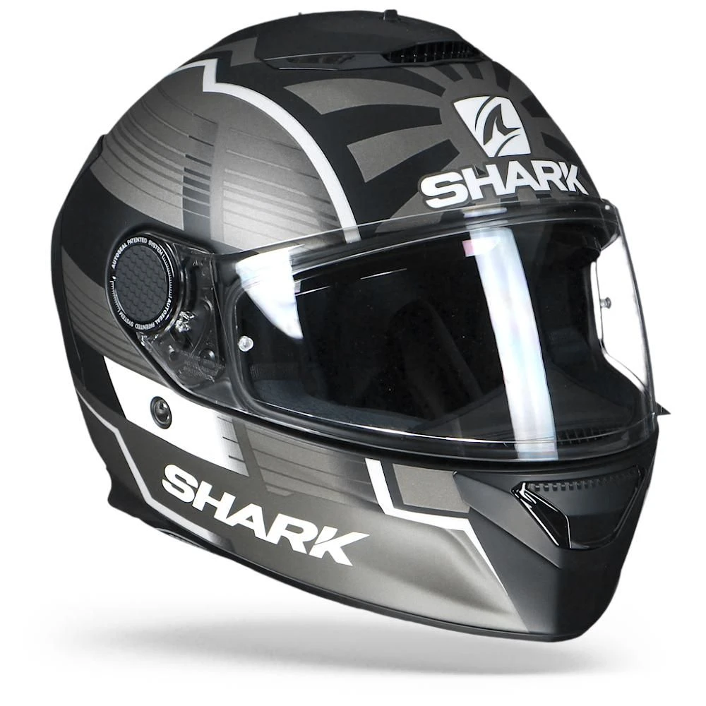 Shark Spartan 1.2 Zarco Malaysian GP KAS Mat Zwart Zilver Integraalhelm 5 Shark Spartan 1.2 Zarco Malaysian GP KAS Mat Zwart Zilver Integraalhelm - Afbeelding 3