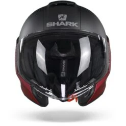 Shark Citycruiser RAR Dual Blank Mat Rood Antraciet Rood Jethelm -Shark Verkoopwinkel sharkcitycruiserdualblankmatrar.01
