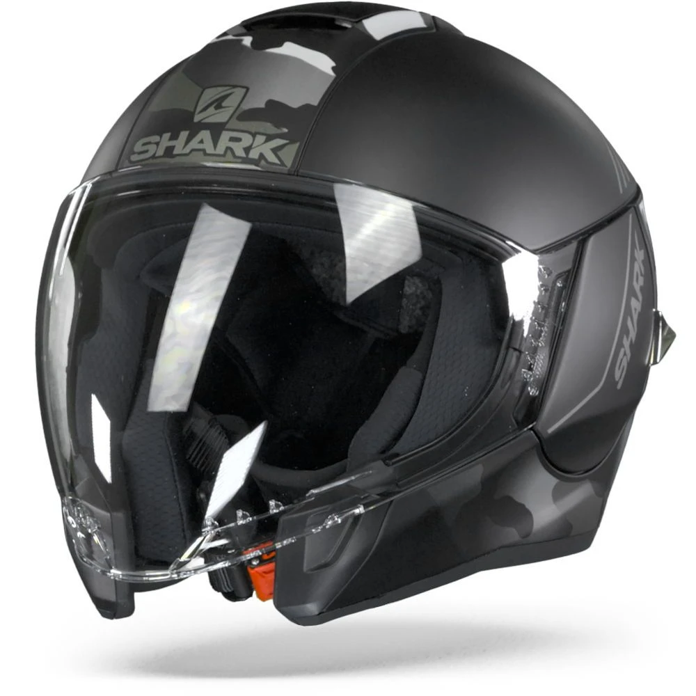 Shark Citycruiser Genom Mat KSA Zwart Zilver Antraciet Jethelm 7 Shark Citycruiser Genom Mat KSA Zwart Zilver Antraciet Jethelm - Afbeelding 5