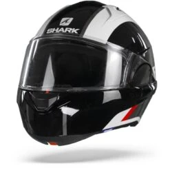 Shark Evo ES Endless WKR Wit Zwart Rood Systeemhelm