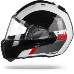 Shark Evo ES Endless WKR Wit Zwart Rood Systeemhelm -Shark Verkoopwinkel sharkevoesendlesswkr.10 1