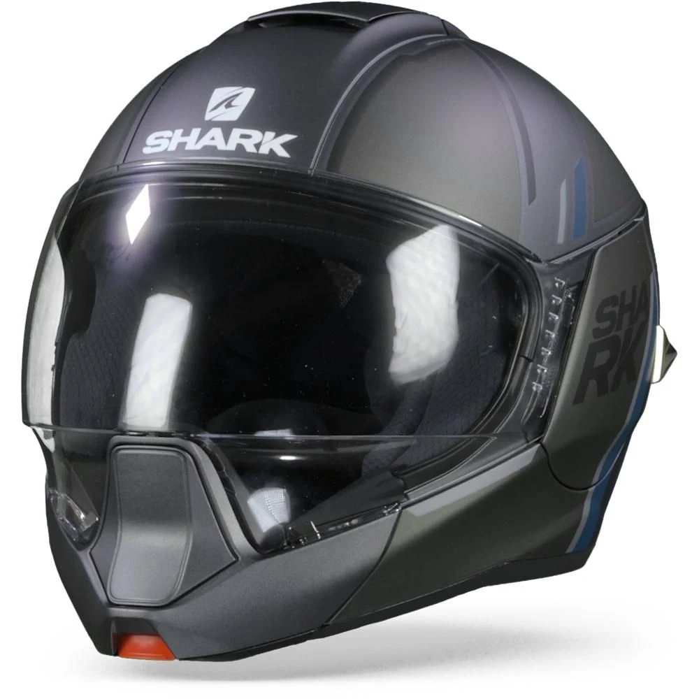 Shark Evojet Vyda Mat Antraciet Blauw Zwart ABK 3 Shark Evojet Vyda Mat Antraciet Blauw Zwart ABK