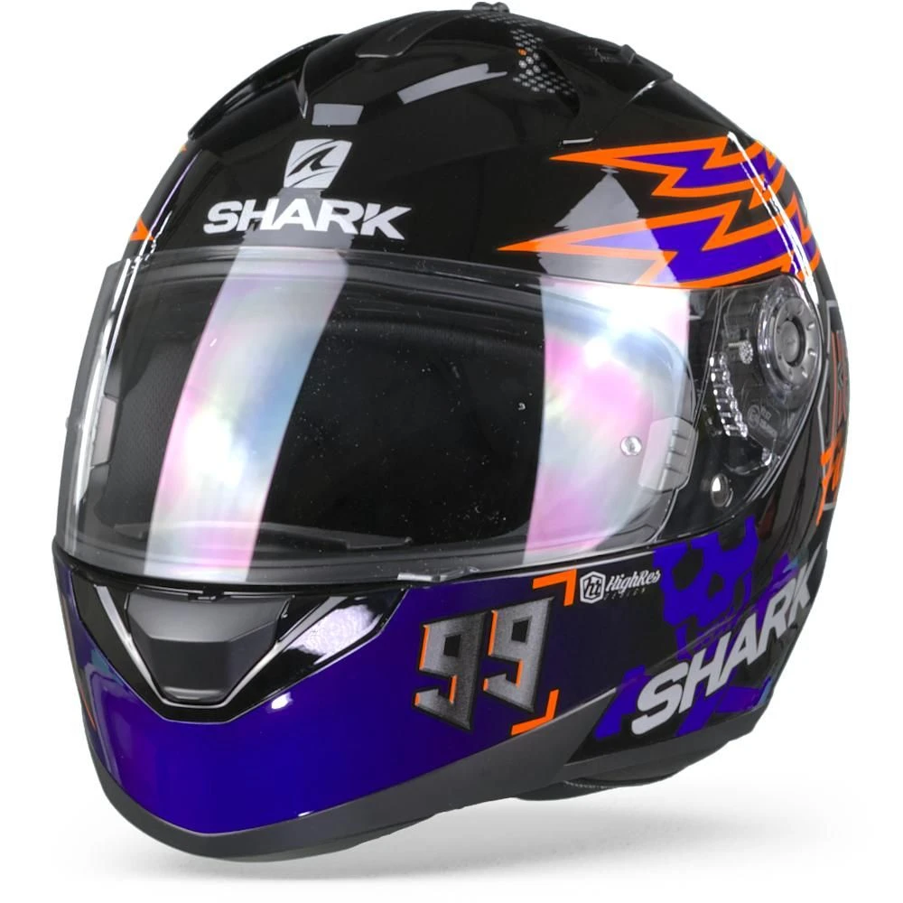 Shark Ridill 1.2 Catalan Bad Boy Zwart Blauw Oranje KBO Integraalhelm 8 Shark Ridill 1.2 Catalan Bad Boy Zwart Blauw Oranje KBO Integraalhelm - Afbeelding 6