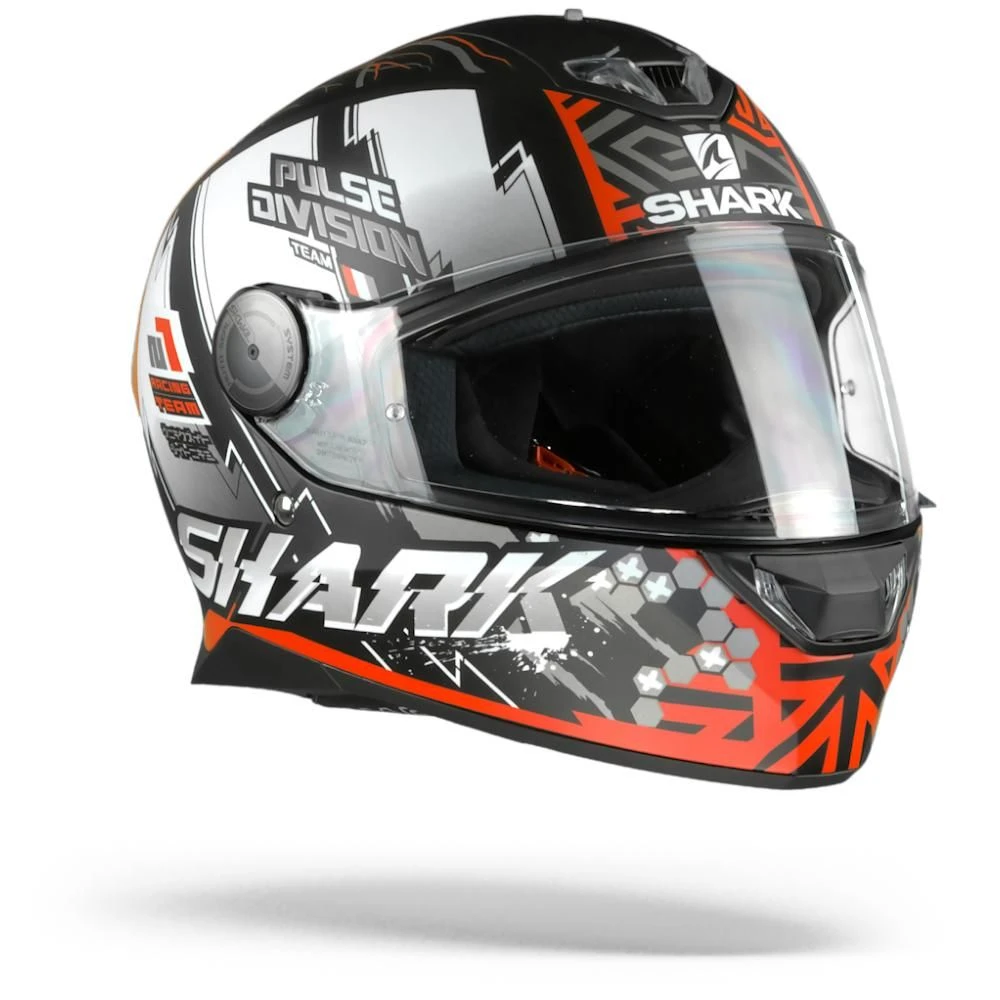 Shark Skwal 2 Noxxys Mat Zwart Rood Zilver KRS Integraalhelm 4 Shark Skwal 2 Noxxys Mat Zwart Rood Zilver KRS Integraalhelm - Afbeelding 2