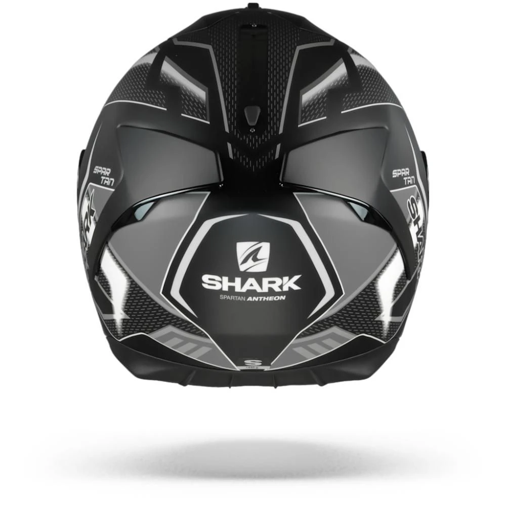 Shark Spartan 1.2 Antheon Mat Zwart Wit Zwart KWK Integraalhelm 3 Shark Spartan 1.2 Antheon Mat Zwart Wit Zwart KWK Integraalhelm