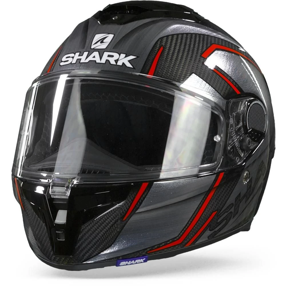 Shark Spartan GT Carbon Kromium DUR Carbon Chroom Rood Integraalhelm 3 Shark Spartan GT Carbon Kromium DUR Carbon Chroom Rood Integraalhelm