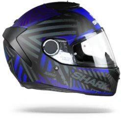 Shark Spartan 1.2 Kobrak Mat Zwart Blauw Blauw KBB Integraalhelm -Shark Verkoopwinkel sharkspartankobrakkbb.29 1