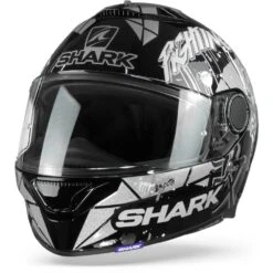 Shark Spartan 1.2 Lorenzo Catalunya GP Zwart Wit Glitter KWX Integraalhelm