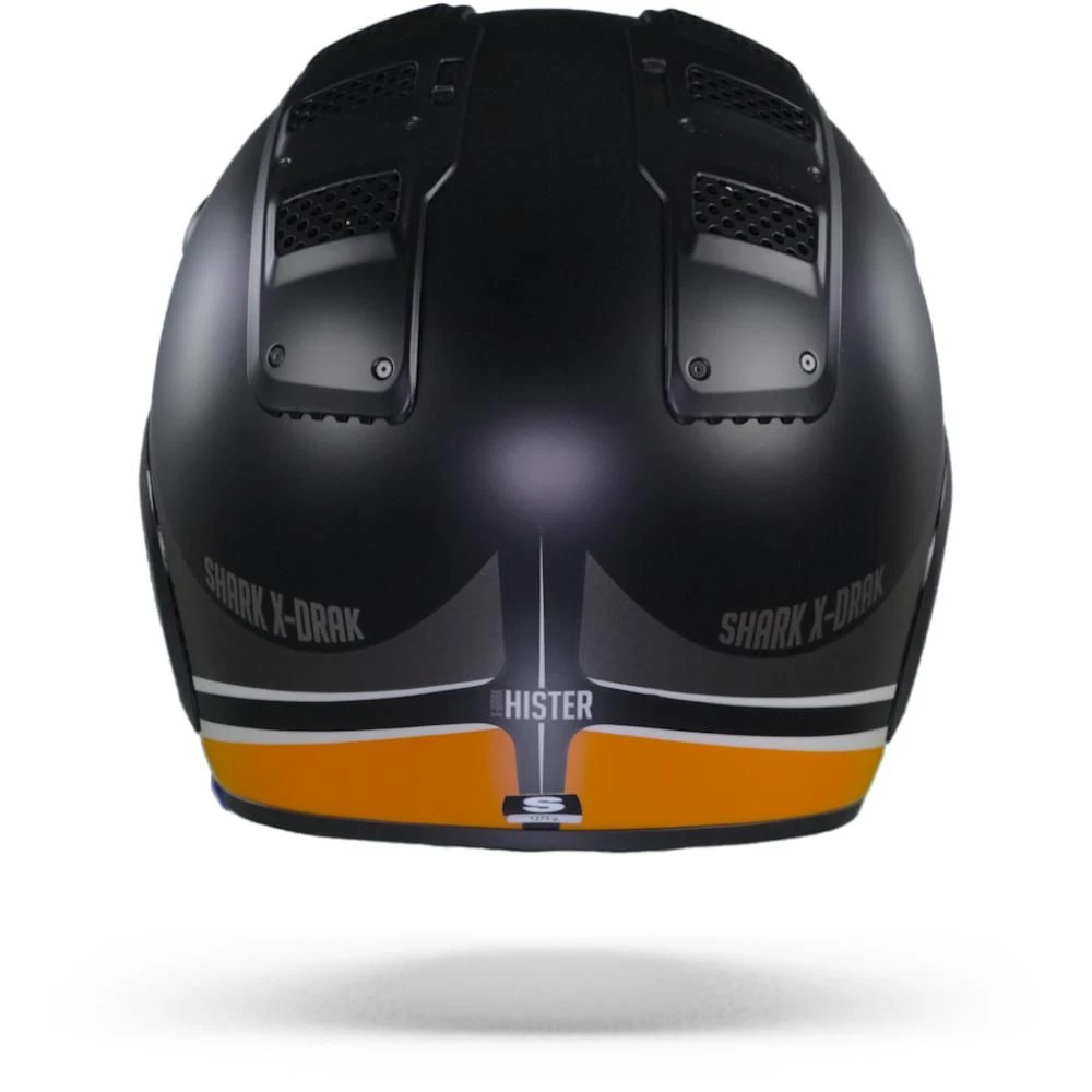 Shark X-Drak 2 Hister KAO Mat Zwart Antraciet Oranje Jethelm 4 Shark X-Drak 2 Hister KAO Mat Zwart Antraciet Oranje Jethelm - Afbeelding 2