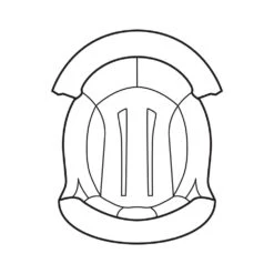 Shark Spartan GT (Carbon) Alveotec Grijs Top Pad