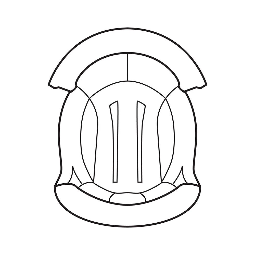 Shark Spartan GT (Carbon) Alveotec Grijs Top Pad 3 Shark Spartan GT (Carbon) Alveotec Grijs Top Pad